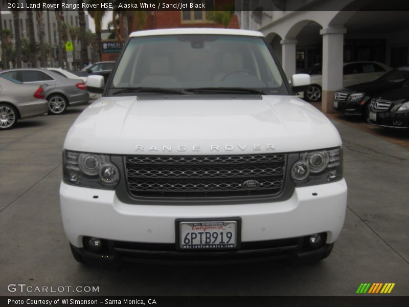 Alaska White / Sand/Jet Black 2011 Land Rover Range Rover HSE