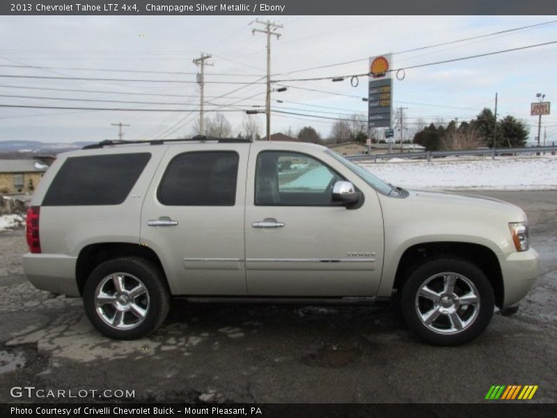 Champagne Silver Metallic / Ebony 2013 Chevrolet Tahoe LTZ 4x4