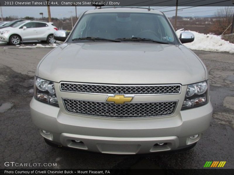 Champagne Silver Metallic / Ebony 2013 Chevrolet Tahoe LTZ 4x4