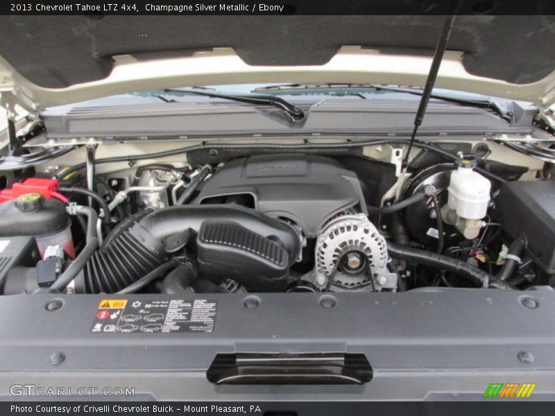 Champagne Silver Metallic / Ebony 2013 Chevrolet Tahoe LTZ 4x4