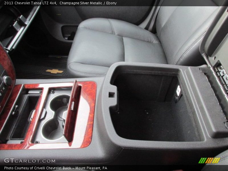 Champagne Silver Metallic / Ebony 2013 Chevrolet Tahoe LTZ 4x4