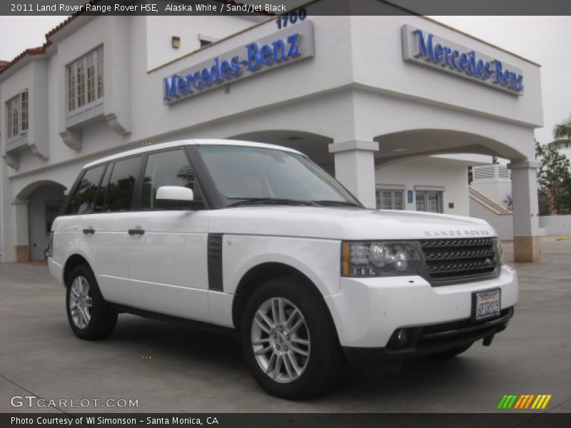 Alaska White / Sand/Jet Black 2011 Land Rover Range Rover HSE