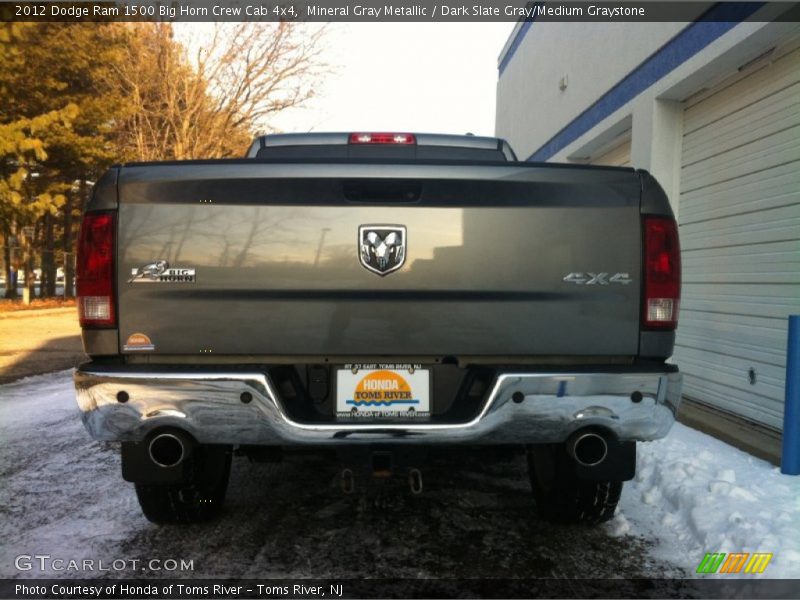 Mineral Gray Metallic / Dark Slate Gray/Medium Graystone 2012 Dodge Ram 1500 Big Horn Crew Cab 4x4