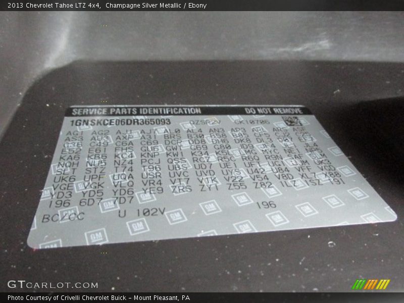 Champagne Silver Metallic / Ebony 2013 Chevrolet Tahoe LTZ 4x4