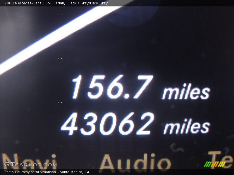 Black / Grey/Dark Grey 2008 Mercedes-Benz S 550 Sedan