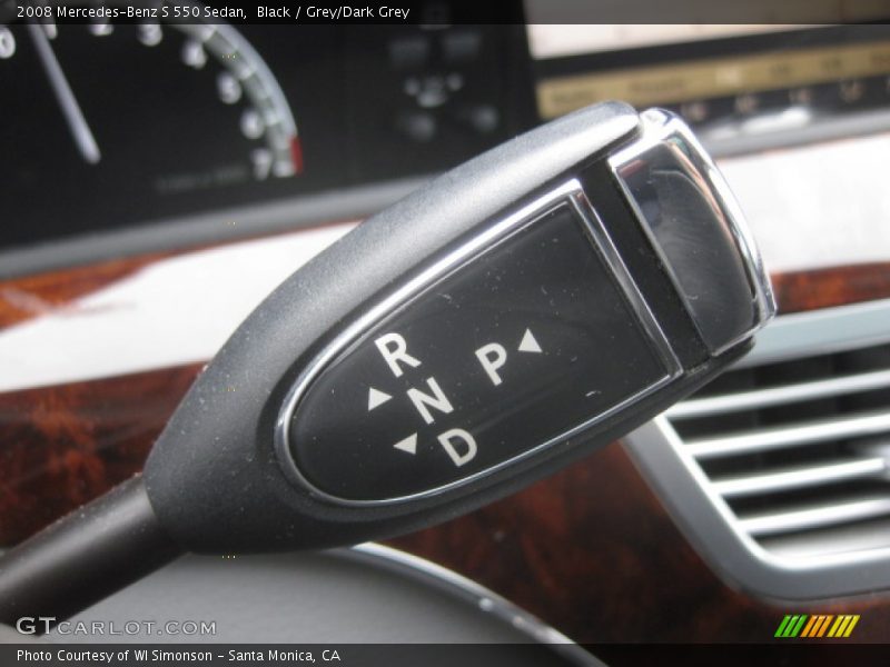 Black / Grey/Dark Grey 2008 Mercedes-Benz S 550 Sedan