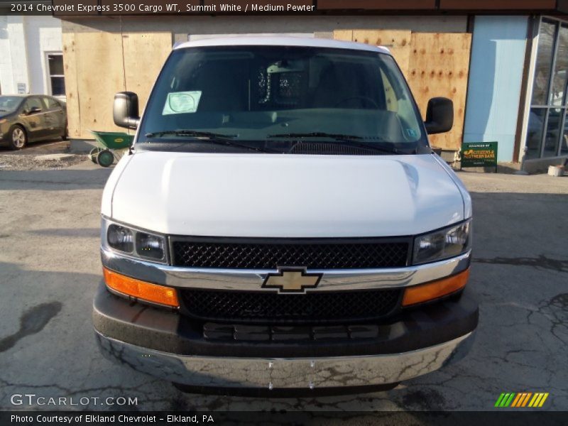 Summit White / Medium Pewter 2014 Chevrolet Express 3500 Cargo WT