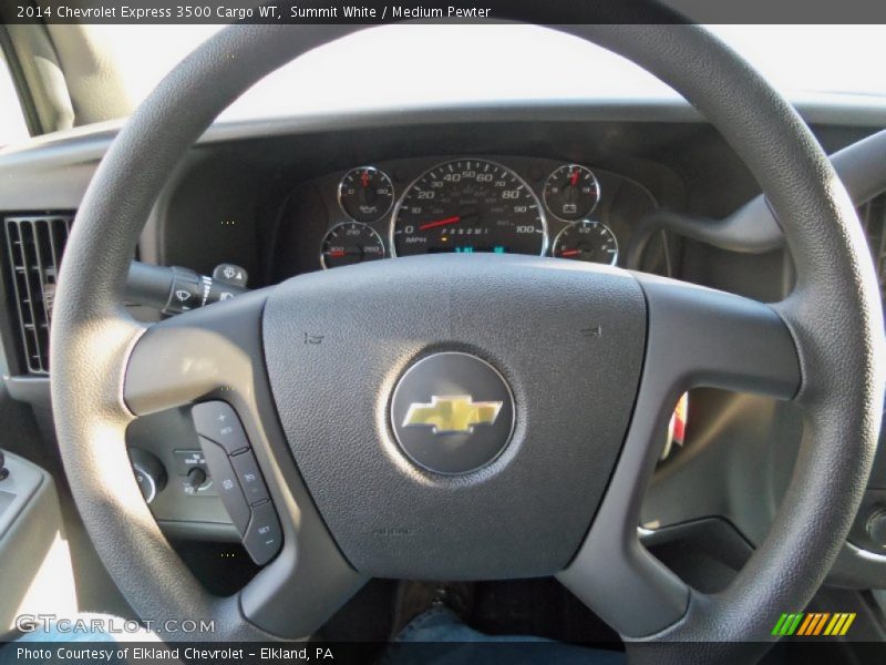 Summit White / Medium Pewter 2014 Chevrolet Express 3500 Cargo WT