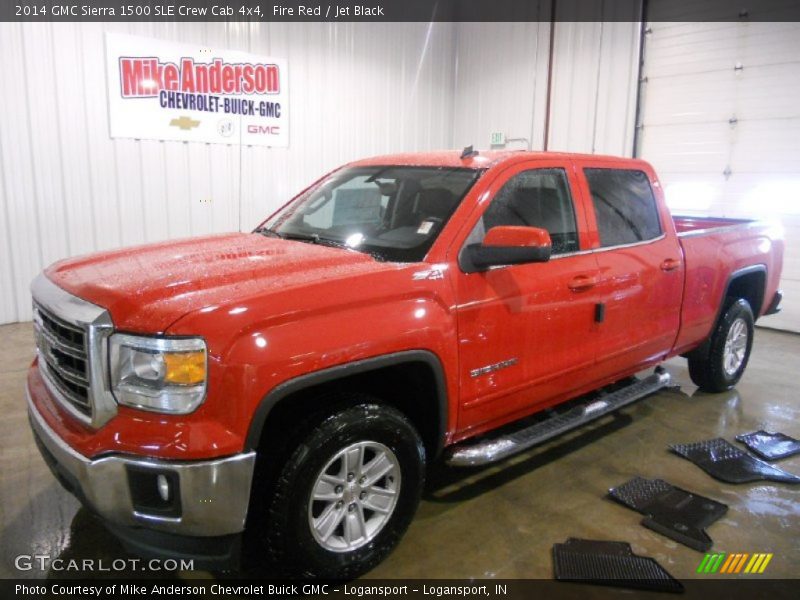 Fire Red / Jet Black 2014 GMC Sierra 1500 SLE Crew Cab 4x4