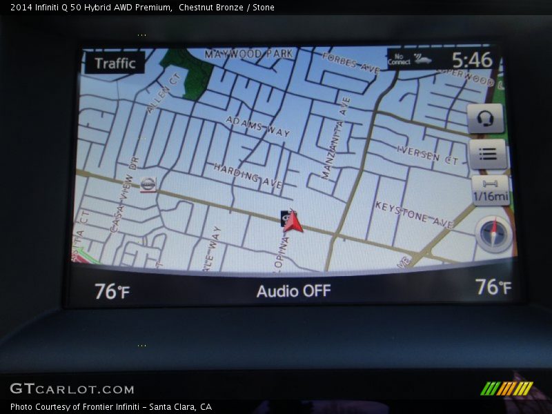 Navigation of 2014 Q 50 Hybrid AWD Premium