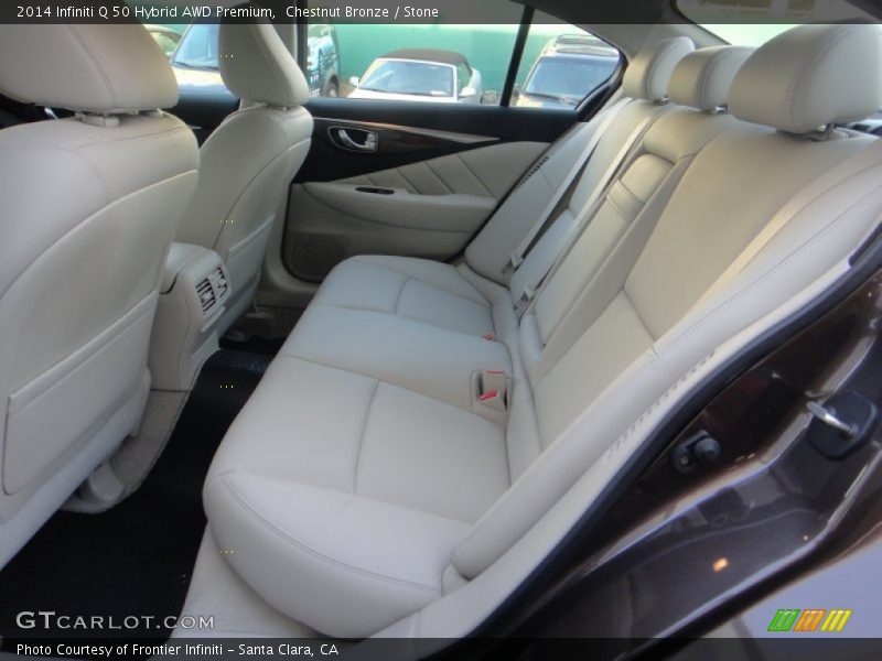 Rear Seat of 2014 Q 50 Hybrid AWD Premium