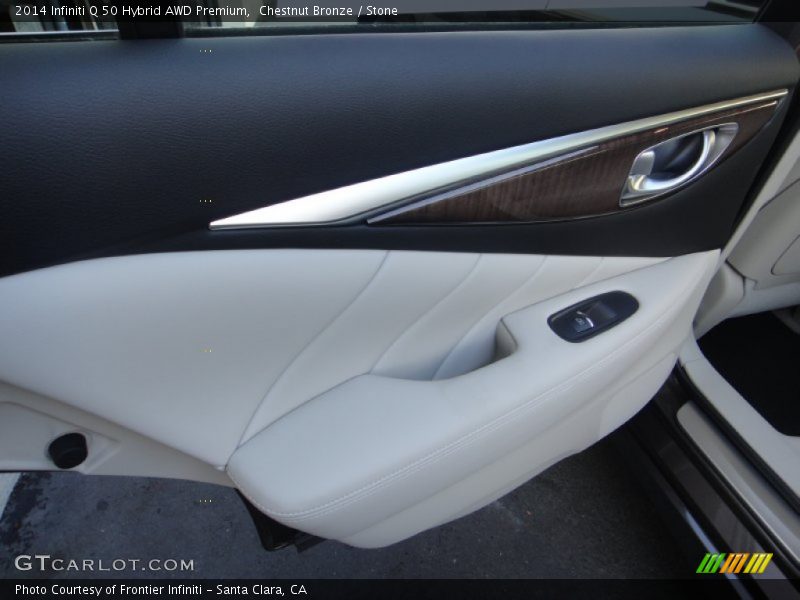 Chestnut Bronze / Stone 2014 Infiniti Q 50 Hybrid AWD Premium