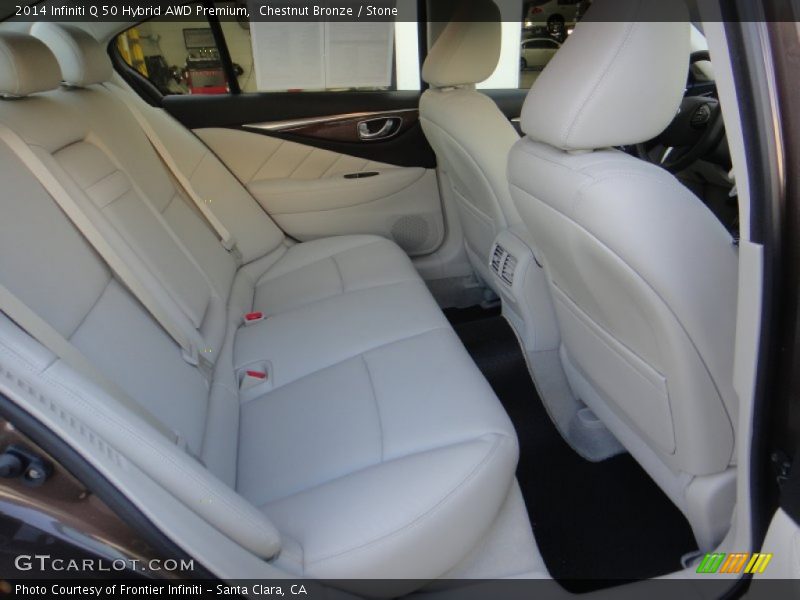 Chestnut Bronze / Stone 2014 Infiniti Q 50 Hybrid AWD Premium