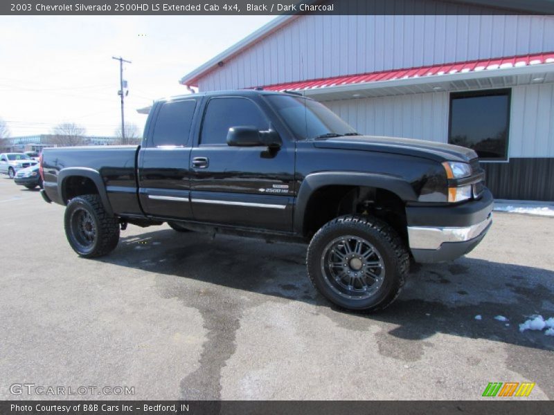 Black / Dark Charcoal 2003 Chevrolet Silverado 2500HD LS Extended Cab 4x4