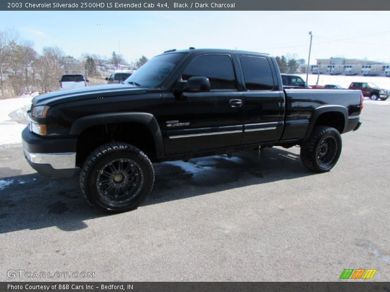 Black / Dark Charcoal 2003 Chevrolet Silverado 2500HD LS Extended Cab 4x4