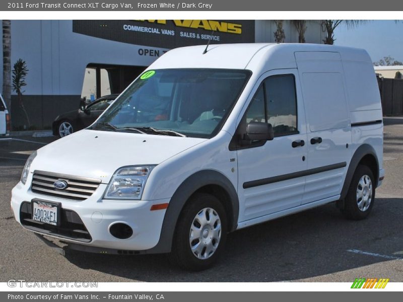 Frozen White / Dark Grey 2011 Ford Transit Connect XLT Cargo Van