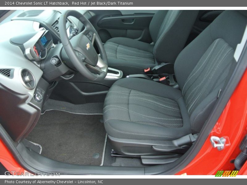 Red Hot / Jet Black/Dark Titanium 2014 Chevrolet Sonic LT Hatchback