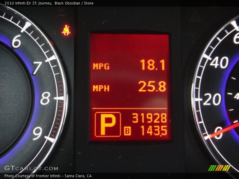 Black Obsidian / Stone 2010 Infiniti EX 35 Journey