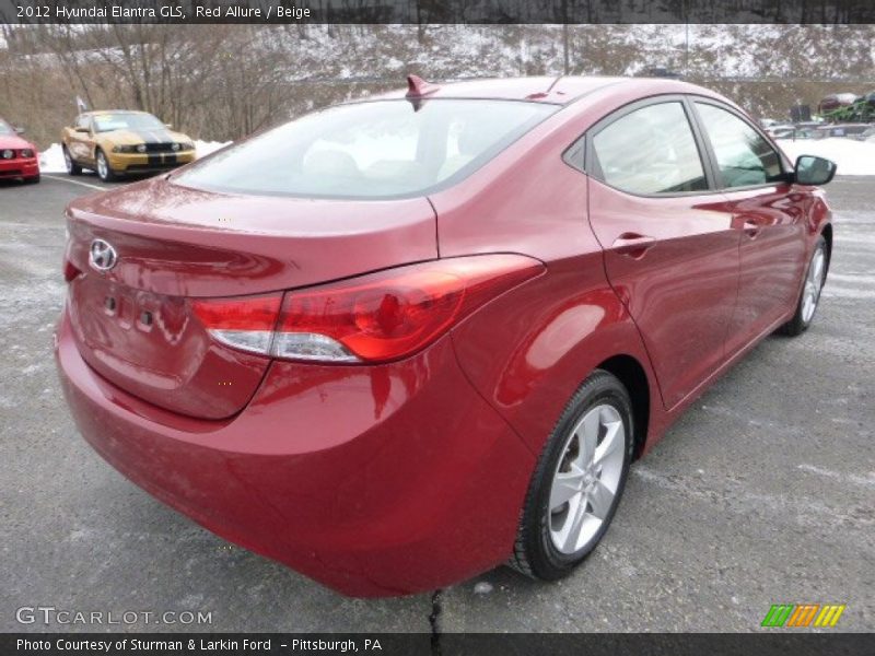 Red Allure / Beige 2012 Hyundai Elantra GLS