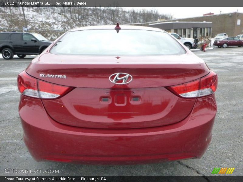 Red Allure / Beige 2012 Hyundai Elantra GLS