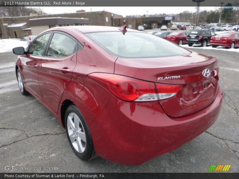 Red Allure / Beige 2012 Hyundai Elantra GLS