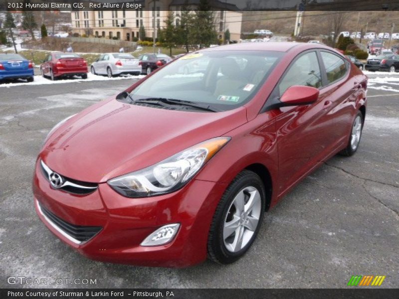 Red Allure / Beige 2012 Hyundai Elantra GLS