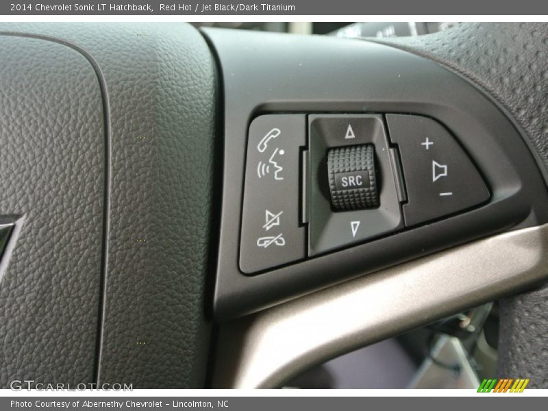 Red Hot / Jet Black/Dark Titanium 2014 Chevrolet Sonic LT Hatchback