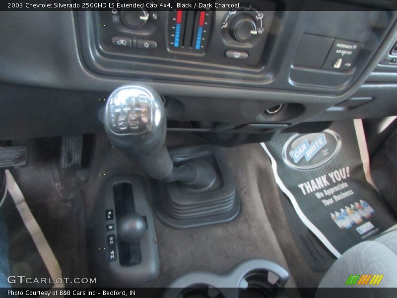 Black / Dark Charcoal 2003 Chevrolet Silverado 2500HD LS Extended Cab 4x4
