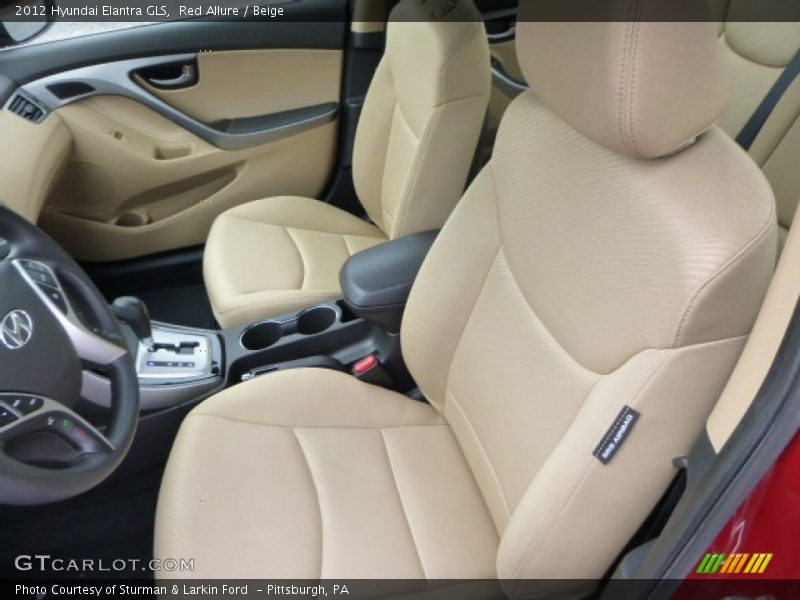 Red Allure / Beige 2012 Hyundai Elantra GLS