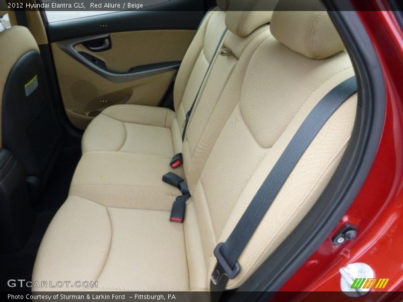 Red Allure / Beige 2012 Hyundai Elantra GLS
