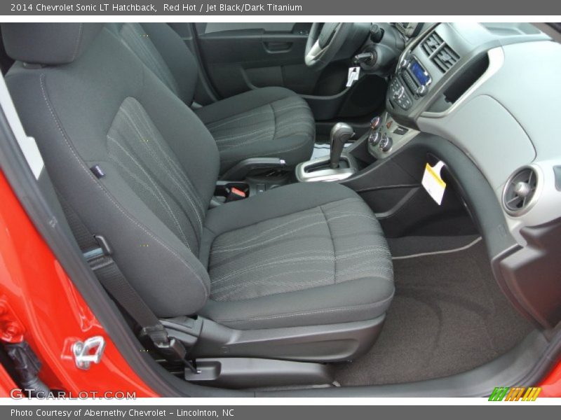 Red Hot / Jet Black/Dark Titanium 2014 Chevrolet Sonic LT Hatchback