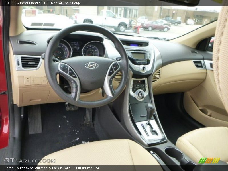 Red Allure / Beige 2012 Hyundai Elantra GLS