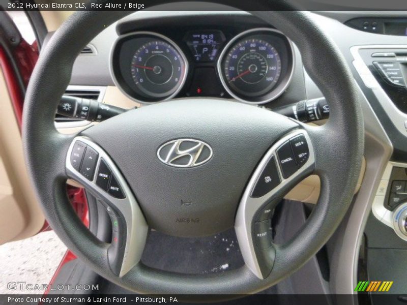 Red Allure / Beige 2012 Hyundai Elantra GLS