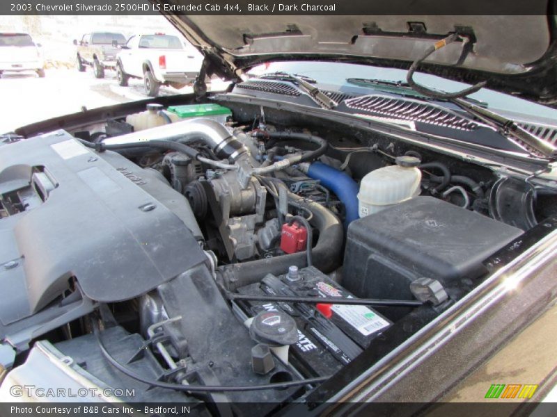 Black / Dark Charcoal 2003 Chevrolet Silverado 2500HD LS Extended Cab 4x4