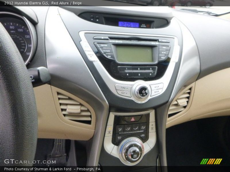 Red Allure / Beige 2012 Hyundai Elantra GLS