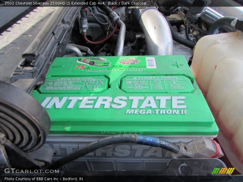 Black / Dark Charcoal 2003 Chevrolet Silverado 2500HD LS Extended Cab 4x4