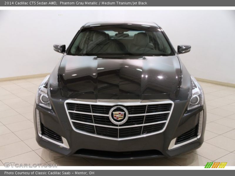 Phantom Gray Metallic / Medium Titanium/Jet Black 2014 Cadillac CTS Sedan AWD