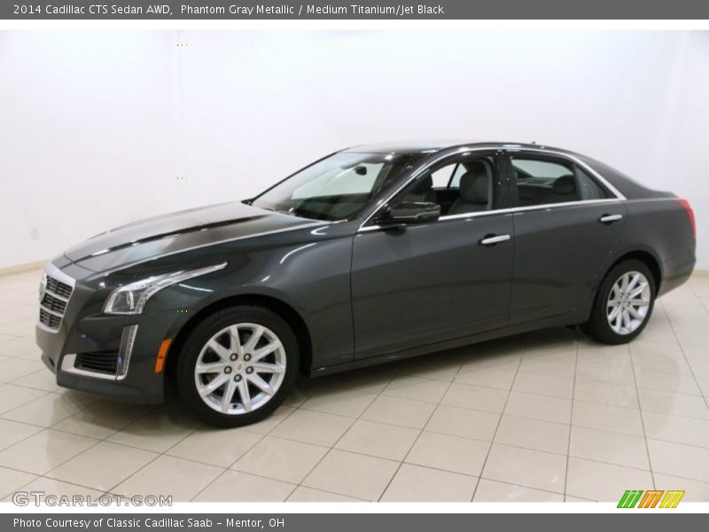 Phantom Gray Metallic / Medium Titanium/Jet Black 2014 Cadillac CTS Sedan AWD