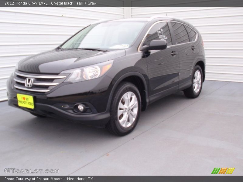 Crystal Black Pearl / Gray 2012 Honda CR-V EX-L