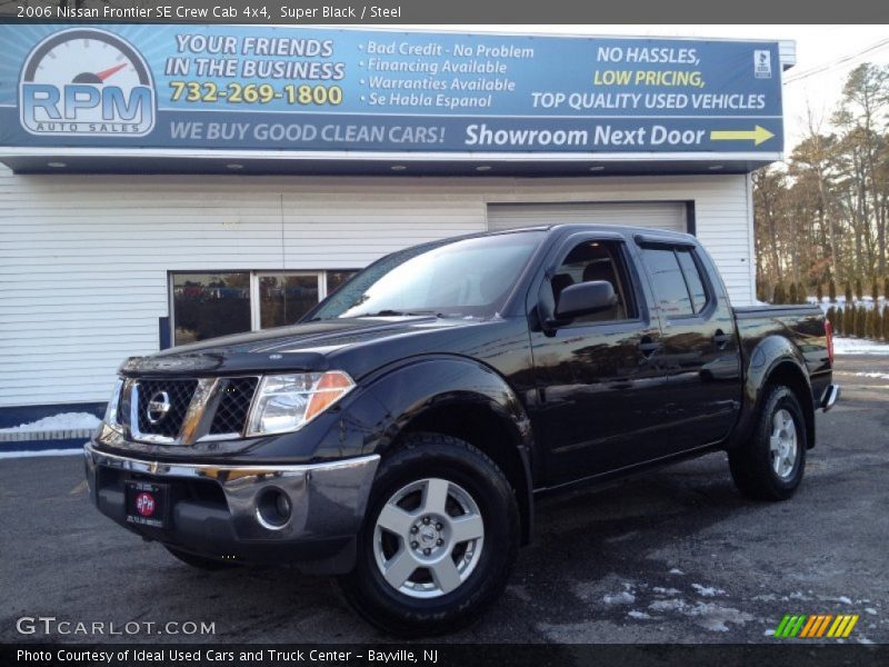 Super Black / Steel 2006 Nissan Frontier SE Crew Cab 4x4