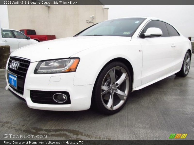 Ibis White / Black 2008 Audi A5 3.2 quattro Coupe