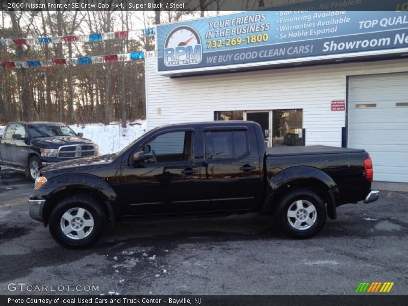 Super Black / Steel 2006 Nissan Frontier SE Crew Cab 4x4