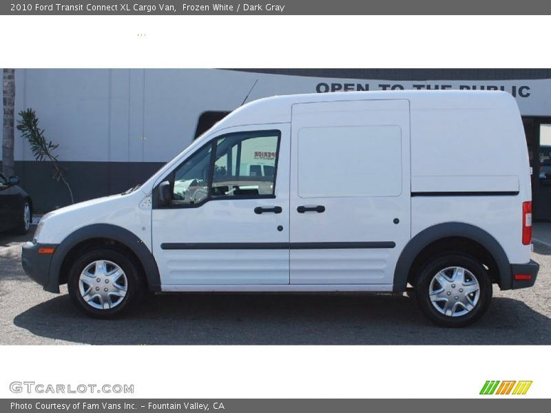 Frozen White / Dark Gray 2010 Ford Transit Connect XL Cargo Van
