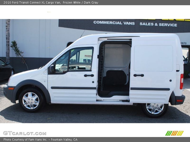 Frozen White / Dark Gray 2010 Ford Transit Connect XL Cargo Van