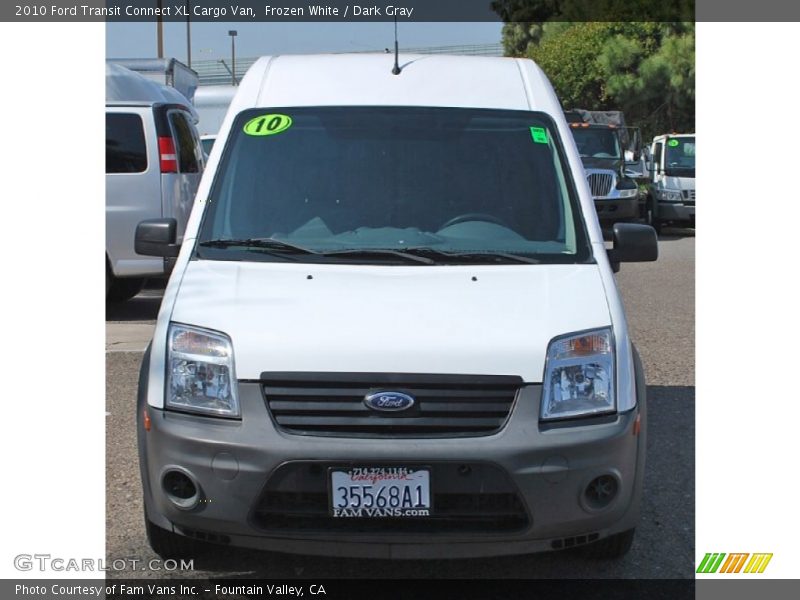 Frozen White / Dark Gray 2010 Ford Transit Connect XL Cargo Van