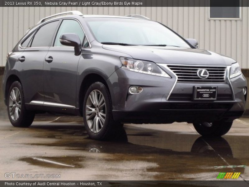 Nebula Gray Pearl / Light Gray/Ebony Birds Eye Maple 2013 Lexus RX 350