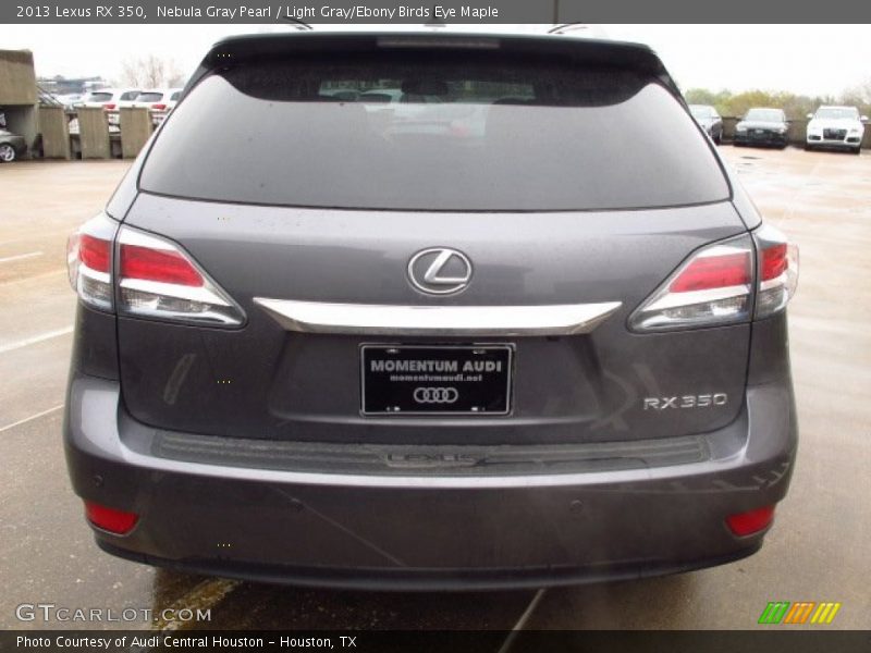 Nebula Gray Pearl / Light Gray/Ebony Birds Eye Maple 2013 Lexus RX 350