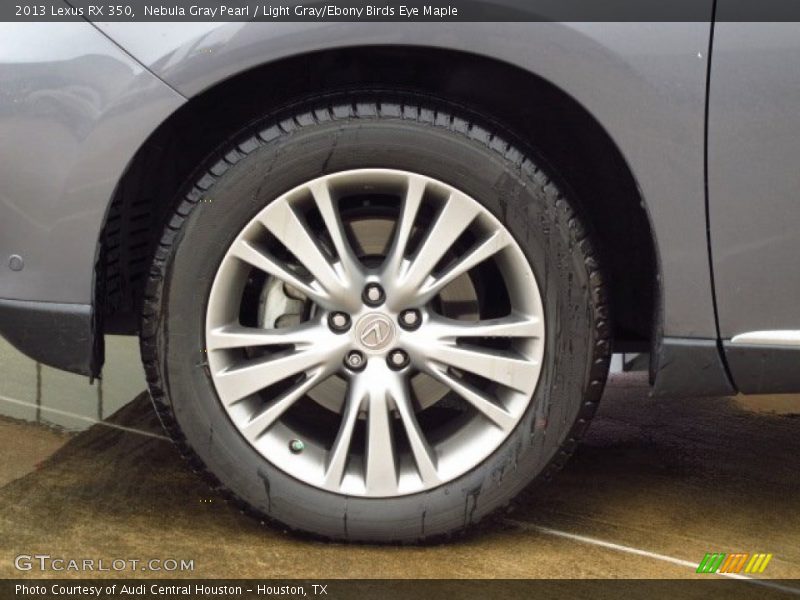 Nebula Gray Pearl / Light Gray/Ebony Birds Eye Maple 2013 Lexus RX 350