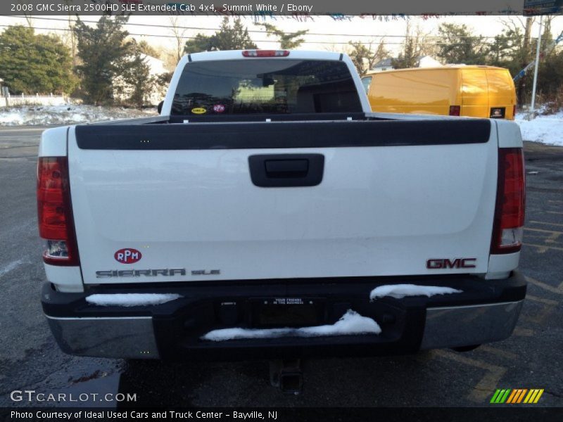 Summit White / Ebony 2008 GMC Sierra 2500HD SLE Extended Cab 4x4