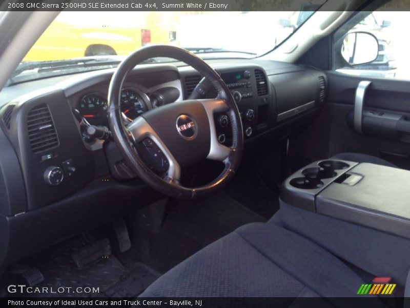 Summit White / Ebony 2008 GMC Sierra 2500HD SLE Extended Cab 4x4